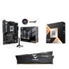 AMD Ryzen 7 9800X3D CPU + ASUS TUF GAMING B850-E WIFI Motherboard + T-Force 32GB D5 6000MHz CL30 RAM