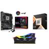 AMD Ryzen 7 9850X3D CPU + ASUS ROG STRIX X870E-H GAMING WIFI7 Motherboard + T-Force RGB 32GB D5 6000MHz CL30 RAM