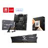 AMD Ryzen 7 9800X3D CPU + MSI MAG B850 TOMAHAWK MAX WIFI Motherboard + T-Force 32GB D5 6000MHz CL30 RAM