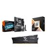 AMD Ryzen 7 9800X3D CPU + GIGABYTE B850 EAGLE WIFI6E Carte Mère + T-Force 32GB D5 6000MHz CL30 RAM
