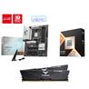 AMD Ryzen 7 9800X3D CPU + MSI B850 GAMING PLUS WIFI Motherboard + T-Force 32GB D5 6000MHz CL30 RAM