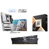 AMD Ryzen 7 9800X3D CPU + MSI MPG X870E EDGE TI WIFI Carte Mère + T-Force 32GB D5 6000MHz CL30 RAM