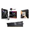 AMD R7 9800X3D CPU + ASUS ROG STRIX X870E-E GAMING WIFI Carte mère + T-Force 32GB D5 6000MHz CL30 RAM
