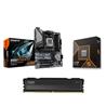 AMD Ryzen 5 9600X  CPU + GIGABYTE B650 EAGLE AX Carte mère + KLEVV FIT V 16 Go DDR5 5600MHz CL30 RAM