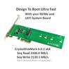 M.2 NVMe PCIe x4 Card with 22110 Length Support