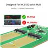 Dual M.2 SSD RAID PCIe x4 Host Card(Open Box)