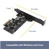 Vantec 5 Port SATA III 6Gbps PCIe x4 Host Card (UGT-ST655)(Open Box)