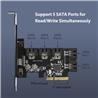 Vantec 5 Port SATA III 6Gbps PCIe x4 Host Card (UGT-ST655)(Open Box)
