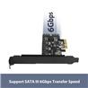 Vantec 5 Port SATA III 6Gbps PCIe x4 Host Card (UGT-ST655)(Open Box)