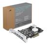 Carte hôte PCIe Vantec Dual Chip 4-Port 10Gbps USB 3.1 Gen 2 dédiée