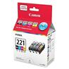 CANON CLI-221 Black and Color Ink Cartridge Value Pack