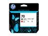 HP 70 Matte Black and Red Printheads (C9409A)