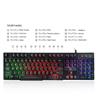 RII Multi-Color Rainbow LED Backlit Wired Mechanical Gaming Keyboard(Open Box)