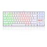 Redragon K552 Mechanical Gaming Keyboard 80% Compact 87 Key Kumara Wired  Blue Switches for Windows PC Gamers (RGB Backlit Whit