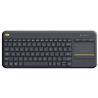 LOGITECH K400 Plus Wireless Touch Keyboard – Black