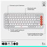 LOGITECH POP ICON Wireless Keyboard & Mouse Combo (Off-White & Orange)
