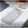 LOGITECH POP ICON Wireless Keyboard & Mouse Combo (Off-White & Orange)
