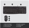 LOGITECH MK120 USB Wired Desktop Keyboard and Mouse Combo