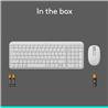LOGITECH MK250 Productivity English Keyboard and Mouse Combo - Off-White