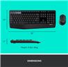 LOGITECH MK345 Wireless Keyboard and Mouse Combo(Open Box)