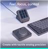 Logitech MX Creative Console Clavier et molette - Câble USB Type-C - Graphite - Clavier sans fil Bluetooth - Graphite - AAA ...