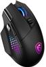 MSI VERSA PRO WIRELESS Gaming Mouse - Black, 15 Buttons with 13 Programmable Buttons via MSI Center, 26000 DPI (VERSA PRO W)