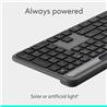 LOGITECH Full Size Productivity Keyboard, GRAPHITE
