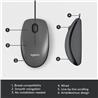 LOGITECH M100 - souris - USB - noir