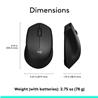 LOGITECH M330 Silent  Wireless Mouse - Black