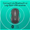 LOGITECH CORE Signature M650 Wireless Mouse-Graphite (910-006250)