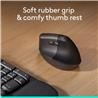 LOGITECH Lift Vertical Ergonomic Wireless Mouse (Graphite)