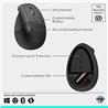 LOGITECH Lift Vertical Ergonomic Wireless Mouse (Graphite)