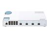 QSW-M408S 12P LAYER 2 MNGD SW 8 1GBE PORT&4 10G SFP+ PORT EASY MGMT