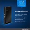 NETGEAR (EAX20-100CNS) AX1800 4-Stream WiFi 6 Mesh Extender(Open Box)