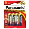 PANASONIC Piles alcalines AA, paquet de 4
