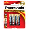 PANASONIC Piles alcalines AAA, paquet de 4