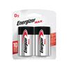 Lot de 2 piles alcalines ENERGIZER Max D (E95BP2)