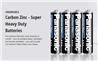 PANASONIC - Pack de 4 piles AAA au carbone-zinc (UM4NPA4BCA)