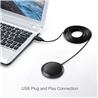 ADESSO Xtream M3 Microphone de table USB omnidirectionnel, noir