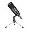 ADESSO Xtream M4 Cardioid Condenser USB Microphone with Stand, Black