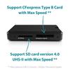Vantec CFexpress Type B And SD 4.0 UHS-II Dual LUN Card Reader(Open Box)