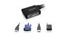 IOGEAR 2-Port USB KVM Switch with Cables & Remote(Open Box)