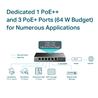TP-Link (TL-SG1006PP) Switch de bureau Gigabit 6 ports avec 3 ports PoE+ et 1 port PoE++, Plug and Play, récupération automa...