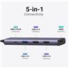UGREEN Revodok USB C Hub 5 in 1, CM511 Multiport Adapter 4K HDMI