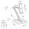 iCAN (Brateck Universal) - Support de bureau pour tablette 4,7-12,9 po(Open Box)