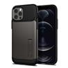 Étui SPIGEN Slim Armor pour iPhone 12 / 12 Pro - Gunmetal