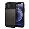 Étui SPIGEN Slim Armor pour iPhone 12 / 12 Pro - Gunmetal