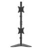 Brateck 17"-32" Vertical Dual-Monitor Steel Articulating Monitor Mount