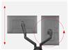One For All Universal Monitor Mount Solid Dual Monitor Arm(Open Box)
