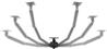 One For All DM4310 Monitor Mount Smart Triple (Black)
